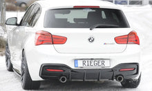 Load image into Gallery viewer, Rieger Rear Bumper Diffuser for BMW 1 Series M135i F20/F21 Pre-LCI (2011-2015) - Direct Replacement OEM Fit ABS - Matte/Gloss/Carbon Look - Made in Germany