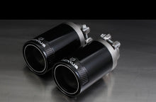 Load image into Gallery viewer, Remus Non-Resonated Valved Cat-Back Exhaust for BMW 2 Series 240i/M240i F22 F23, 2x98mm Black Chrome Straight Carbon Tailpipes, Stainless Steel, No GPF