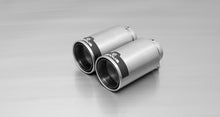 Load image into Gallery viewer, Remus Exhaust Rear Silencer Back Box for Volkswagen Golf Mk6 2.0 GTD 2009-2012 (125 kW) - Twin 98mm Straight Tips with Carbon Insert - Stainless Steel, EEC Approved, Left/Right Twin Exit