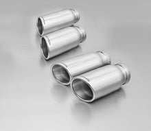 Load image into Gallery viewer, Remus Quad 84mm Angled Rolled Edge Chrome Tailpipes (Set of 4) for BMW X3 F25 xDrive 28i 2014+ 180 kW - Stainless Steel Exhaust Tips, EEC Approved, No GPF