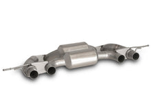 Load image into Gallery viewer, Remus Cat back Racing System Left/Right with Integrated valves using the OE valve control system with 4 tail pipes Ø 102 mm angled, rolled edge, chromed - 3 Series G80 M3 Competition 375 kW S58B30A 2021-