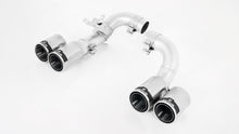 Load image into Gallery viewer, Remus Resonated Turbo-Back Valved Exhaust System, OE Valve Control, Quad 84mm Carbon Tailpipes for BMW 3 Series 335i F30/F31 (2012–2014) – Stainless Steel, EEC Homologated, Non-GPF