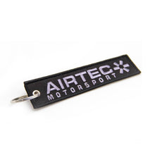 Load image into Gallery viewer, Genuine AIRTEC Motorsport Embroidered Luggage Tag Key Ring Keychain - Black with Grey Logo - Universal for Car Keys, Luggage & Bags - Car Enthusiast Gift