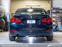Load image into Gallery viewer, AWE Tuning Touring Edition Exhaust for BMW 320i F30/F31 (F3x) – N20 Downpipe-Back, T304 Stainless, 3-inch Mandrel-Bent, AWE 180 Technology, Dual 90/102mm Tips (Diamond Black or Chrome Silver), Fits RWD & xDrive