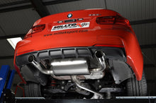 Load image into Gallery viewer, Milltek Sport BMW 3 Series F30 328i M Sport N20 2.0T 3" Cat-Back Exhaust System (2012+) - Stainless Steel, Twin 90mm GT90 Polished Tips - EC Approved or Non-Res Race - SSXBM961/SSXBM962