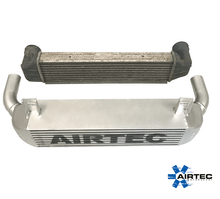 Load image into Gallery viewer, AIRTEC Performance Intercooler Upgrade for BMW E46 320d Diesel - Direct-Fit 110mm Bar & Plate FMIC, Cast End Tanks, UK Made, Silver or Pro-Series Black, 3-Year Warranty