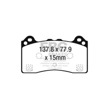 Load image into Gallery viewer, EBC Bluestuff NDX Front Brake Pads DP52274NDX for Ford Focus Mk3/Focus RS 2.3 EcoBoost (2016-2018) - ATE Front Caliper - Fast Road & Track - R90 Approved