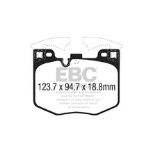 Load image into Gallery viewer, EBC Bluestuff NDX Performance Front Brake Pads DP52302NDX, Track Day/Fast Road - BMW G20 G21 G22 G