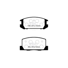 Load image into Gallery viewer, EBC PD08KR345 Yellowstuff Rear Brake Pads & USR Slotted Vented Discs Kit for Toyota MR2 Mk3 Roadster 1.8 (2000-2007) 263mm DP41107R USR1146