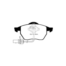 Load image into Gallery viewer, EBC Yellowstuff + BSD Slotted Front Brake Kit (Pads & Discs) 288mm for Audi A4 B5, A6 C5, VW Passat B5 - Girling/TRW Calipers | PD18KF017 (DP41114R + BSD602)