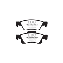 Load image into Gallery viewer, EBC PD11KR371 Rear Brake Kit - Greenstuff Pads + GD Slotted & Dimpled 330mm Discs for ATE Rear Calipers, Fits Dodge Durango (2011-on) & Jeep Grand Cherokee (2011-2022) - DP61872 + GD7558