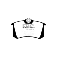 Load image into Gallery viewer, EBC Redstuff Ceramic Rear Brake Pads DP3680C for Girling/TRW Calipers - Audi A3 A4 TT, Renault Megane RS, Seat Leon Cupra R, VW Golf Passat Scirocco - Low Dust R90 Approved