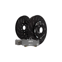 Load image into Gallery viewer, Toyota GR Yaris 1.6 Turbo Front Brake Kit 2020-2022 - EBC Racing P2DK058RP1 with RP-1 Pads & 356mm 2-Piece Floating Grooved Discs