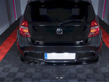 Load image into Gallery viewer, Maxton Design Gloss Black Central Rear Splitter (Without Vertical Bars) for BMW 1 Series E81/E87 M Sport Facelift 2007–2011, Petrol