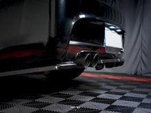 Load image into Gallery viewer, Maxton Design Gloss Black Central Rear Splitter with Vertical Bars for BMW 1 Series E81/E87 M Sport Facelift 2007-2011 3/5 Door Hatchback (Petrol)