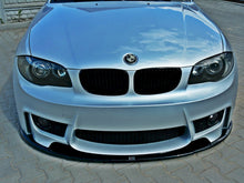 Load image into Gallery viewer, Maxton Design Gloss Black Front Splitter / Front Lip for BMW 1 Series E87 (2004-2008) M Sport/M-Tech/M-Design | ABS | Pre-LCI
