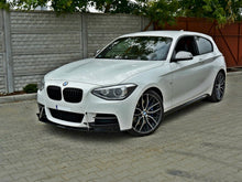 Load image into Gallery viewer, Maxton Design Front Racing Splitter / Front Lip Spoiler for BMW 1 Series F20 F21 M-Power (Preface/Pre-LCI) 2011-2015