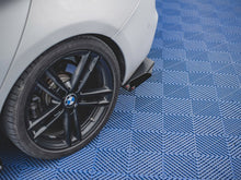 Load image into Gallery viewer, Maxton Design Rear Side Splitters V2 (Rear Spats) - Racing Durability 10mm ABS, Black with Gloss Flaps, for BMW 1 Series F20 M140i 2017-2019