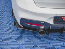 Load image into Gallery viewer, Maxton Design Rear Side Splitters V2 (Rear Spats) - Racing Durability 10mm ABS, Black with Gloss Flaps, for BMW 1 Series F20 M140i 2017-2019