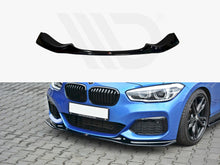 Load image into Gallery viewer, Maxton Design Gloss Black Front Splitter V3 for BMW 1 Series F20 F21 (2015-2019) M Sport/M Power Facelift LCI Front Lip Spoiler