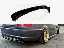 Load image into Gallery viewer, Maxton Design Gloss Black Central Rear Splitter with Vertical Bars for BMW E46 3 Series Coupe M Sport/M Pack 1999-2003 (Rear Diffuser Lip)