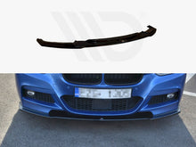 Load image into Gallery viewer, Maxton Design Gloss Black Front Splitter Lip Spoiler for BMW 3 Series F30 Facelift (LCI) M Sport Saloon/Sedan 2015–2018 – ABS, Fitting Kit Included