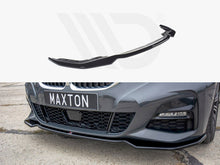 Load image into Gallery viewer, Maxton Design V.2 Gloss Black Front Splitter / Front Lip Spoiler for BMW 3 Series G20 M Sport (2019-2022, Pre-LCI) ABS Front Bumper Lip Kit