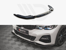 Load image into Gallery viewer, Maxton Design Gloss Black Front Splitter V4 for BMW 3 Series G20 Saloon & G21 Touring M Sport (2018–2022) Front Lip Spoiler