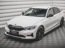 Load image into Gallery viewer, Maxton Design V.1 Gloss Black Front Splitter & Front Lip Spoiler for BMW 3 Series G20 G21 (2018-2022) Saloon & Touring