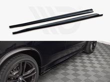 Load image into Gallery viewer, Maxton Design Gloss Black Side Skirts Diffusers for BMW X5 M (X5M) F85 2014-2018 | Side Skirt Splitters/Extensions Rocker Panel Pair