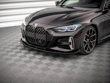 Load image into Gallery viewer, Maxton Design Gloss Black Front Flaps/Canards for BMW 4 Series G22 M Sport (M-Pack) 2020+ Front Bumper Aero Upgrade – BMW4G22MPACKCNC-FD1