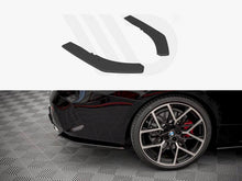 Load image into Gallery viewer, Maxton Design Street Pro Rear Side Splitters (Rear Spats / Bumper Extensions) for BMW 4 Series G22 M Sport (M-Pack) 2020+ - 10mm Matte Black or Red Core ABS