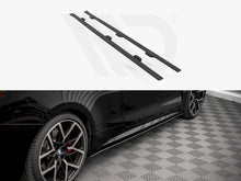 Load image into Gallery viewer, Maxton Design Street Pro Side Skirt Extensions Diffusers for BMW 4 Series G22 M Sport (M Pack) 2020+ - Matte Black 10mm ABS - Pair