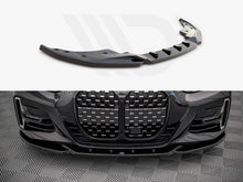 Load image into Gallery viewer, Maxton Design V.4 Gloss Black Front Splitter / Front Lip Spoiler for BMW 4 Series G22 Coupe M Sport (M Pack) 2020+