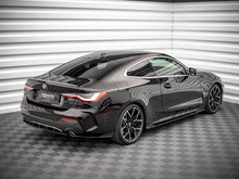 Load image into Gallery viewer, Maxton Design Gloss Black Rear Side Splitters V.2 (Rear Spats) for BMW 4 Series G22 Coupe M Sport/M-Pack 2020+