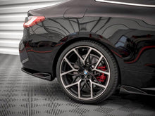 Load image into Gallery viewer, Maxton Design Gloss Black Rear Side Splitters V.2 (Rear Spats) for BMW 4 Series G22 Coupe M Sport/M-Pack 2020+
