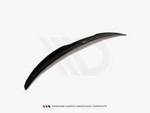Load image into Gallery viewer, Maxton Design Gloss Black Spoiler Cap Rear Lip Extension for BMW 4 Series F32 Coupe 2013-2016 – Fits Genuine M Performance Spoiler (Part No. 51192354500)