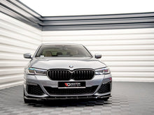 Load image into Gallery viewer, Maxton Design Gloss Black Front Splitter V2 for BMW 5 Series G30 LCI M Sport (M-Pack) 2020+ Front Lip Spoiler