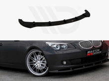 Load image into Gallery viewer, Maxton Design Gloss Black Front Splitter / Front Bumper Lip for BMW 5 Series E60 E61 Facelift (LCI) 2007-2010 Saloon & Touring