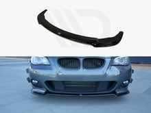 Load image into Gallery viewer, Maxton Design Gloss Black Front Splitter / Front Lip for BMW 5 Series E60/E61 M Sport (M-Pack) 2003-2010 – ABS Front Bumper Lip Spoiler