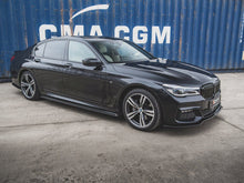 Load image into Gallery viewer, Maxton Design Gloss Black Side Skirt Extensions/Diffusers for BMW 7 Series G11 M Sport (M Pack) 2015-2018