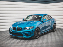 Load image into Gallery viewer, Maxton Design Gloss Black Front Splitter V.2 for BMW M2 F87 (2016-2020) Front Bumper Lip Spoiler