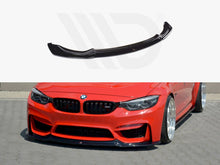 Load image into Gallery viewer, Maxton Design V.1 Gloss Black Front Splitter / Front Lip Spoiler for BMW M3 F80 Saloon 2014–2019