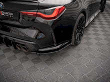 Load image into Gallery viewer, Maxton Design Street Pro Rear Side Splitters (Rear Spats) - 10mm Matte Black - Pair - BMW M4 G82 2021+ | Fits Carbon Package Only