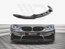 Load image into Gallery viewer, Maxton Design Gloss Black Front Splitter Lip for BMW M4 F82 Coupe 2014-2020 | ABS Front Bumper Lip Spoiler | Direct Fit with Mounting Kit