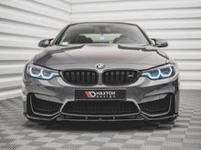 Load image into Gallery viewer, Maxton Design Gloss Black Front Splitter Lip for BMW M4 F82 Coupe 2014-2020 | ABS Front Bumper Lip Spoiler | Direct Fit with Mounting Kit