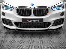 Load image into Gallery viewer, Maxton Design Gloss Black Front Splitter V1 for BMW X1 F48 M Sport/M-Pack 2015-2019 - Front Bumper Lip Spoiler ABS
