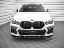 Load image into Gallery viewer, Maxton Design Front Splitter V.1 Gloss Black for BMW X6 G06 M Sport M Pack (2019+) Front Bumper Lip Spoiler