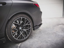Load image into Gallery viewer, Maxton Design Gloss Black Rear Side Splitters V1 with Flaps for BMW M8 Gran Coupe F93 (2019+) - Rear Spats/Corner Splitters