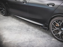 Load image into Gallery viewer, Maxton Design Gloss Black Side Skirts Diffusers V.1 with Flaps for BMW M8 Gran Coupe F93 (2019+) & BMW 8 Series Gran Coupe G16 M Pack/M Sport - Side Skirt Extensions Splitters
